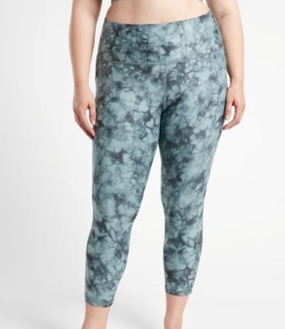 ATHLETA Salutation Stash High Rise Leggings Riptide Grey XL